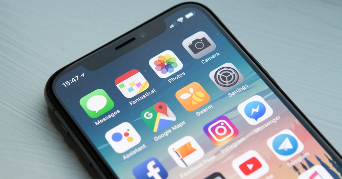 A smartphone showing productivity apps on the screen